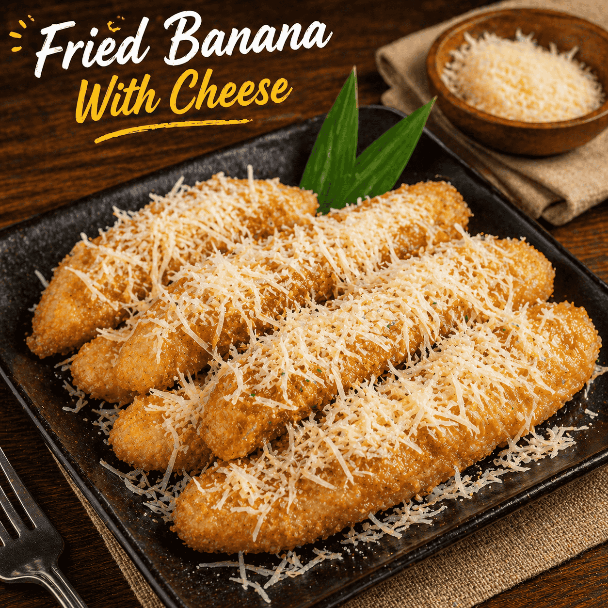 Fried Banana With Cheese Kopi-Q